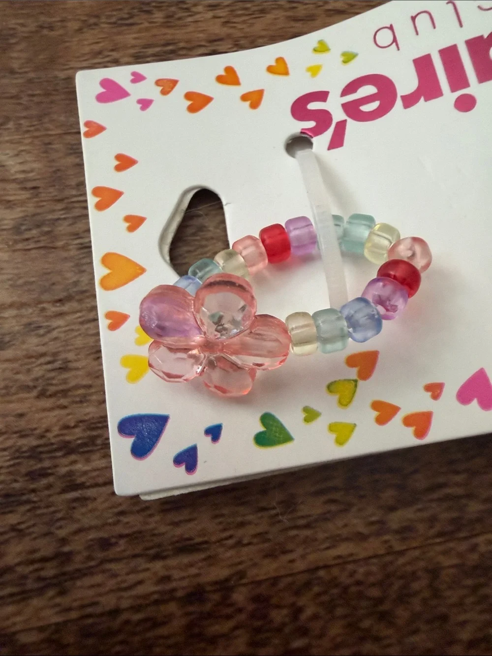 Claire's Pastel Multi-Color Flower & Pearl Bead Necklace